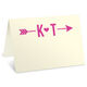 Cupid's Arrow Folded Place Cards Image 2 of 8